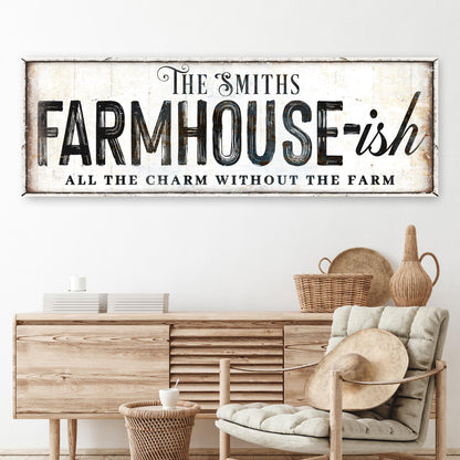 Farmhouse-Ish Canvas Wall Art Sign