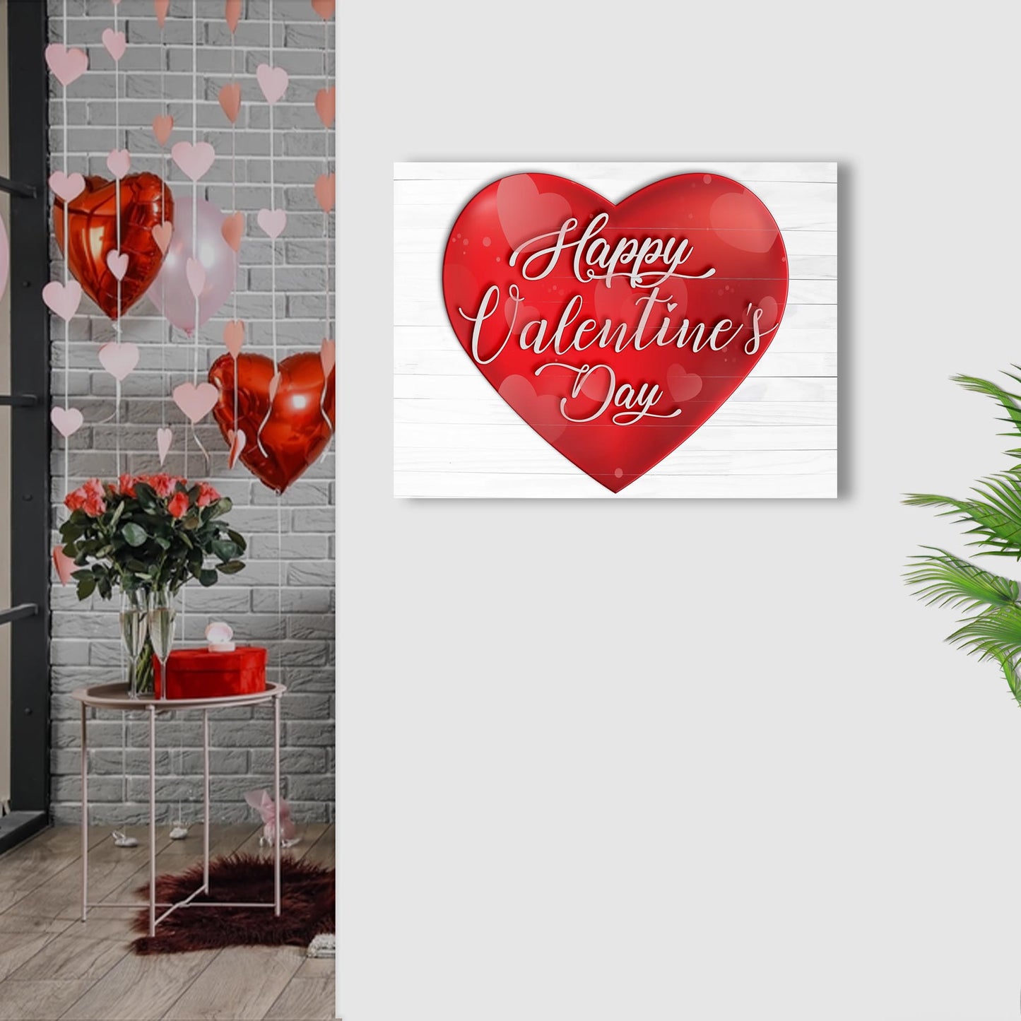 Valentines Day Romantic Canvas Wall Art