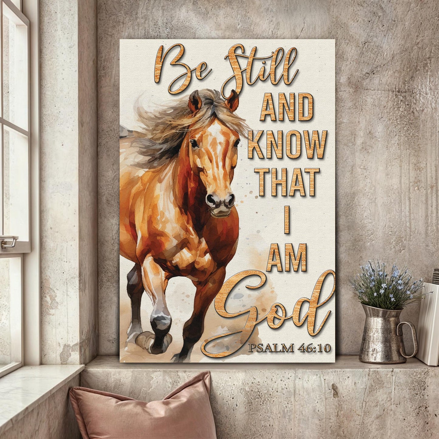 Be Still And Know That I Am God Faith Sign