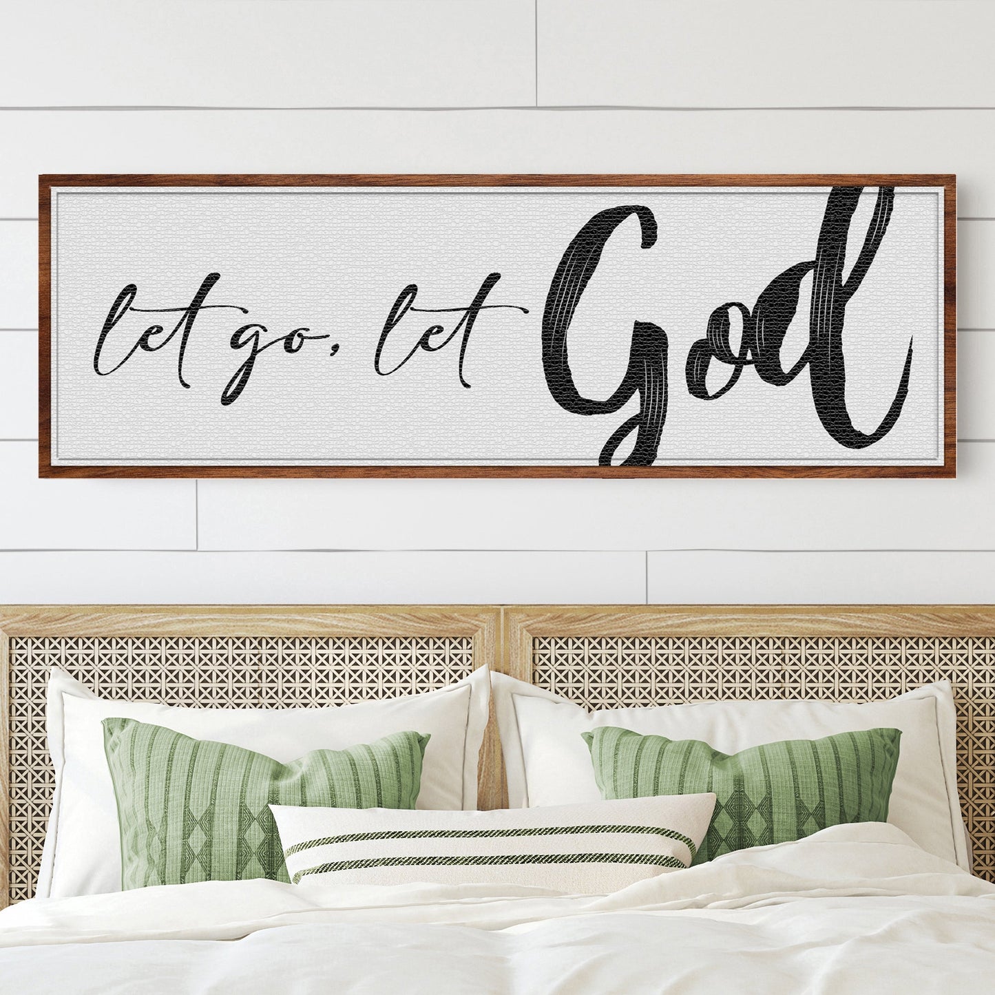 Let Go and Let God Faith Canvas Art