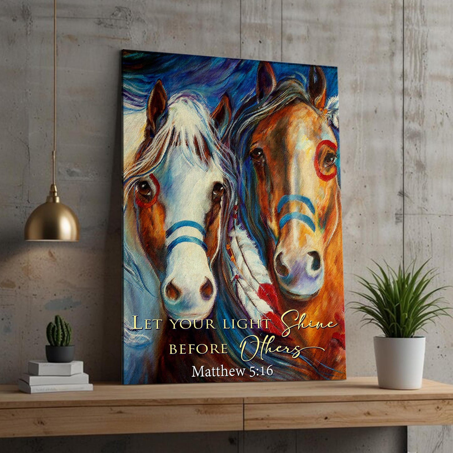 Let Your Light Shine Matthew 5:16 Canvas Wall Art