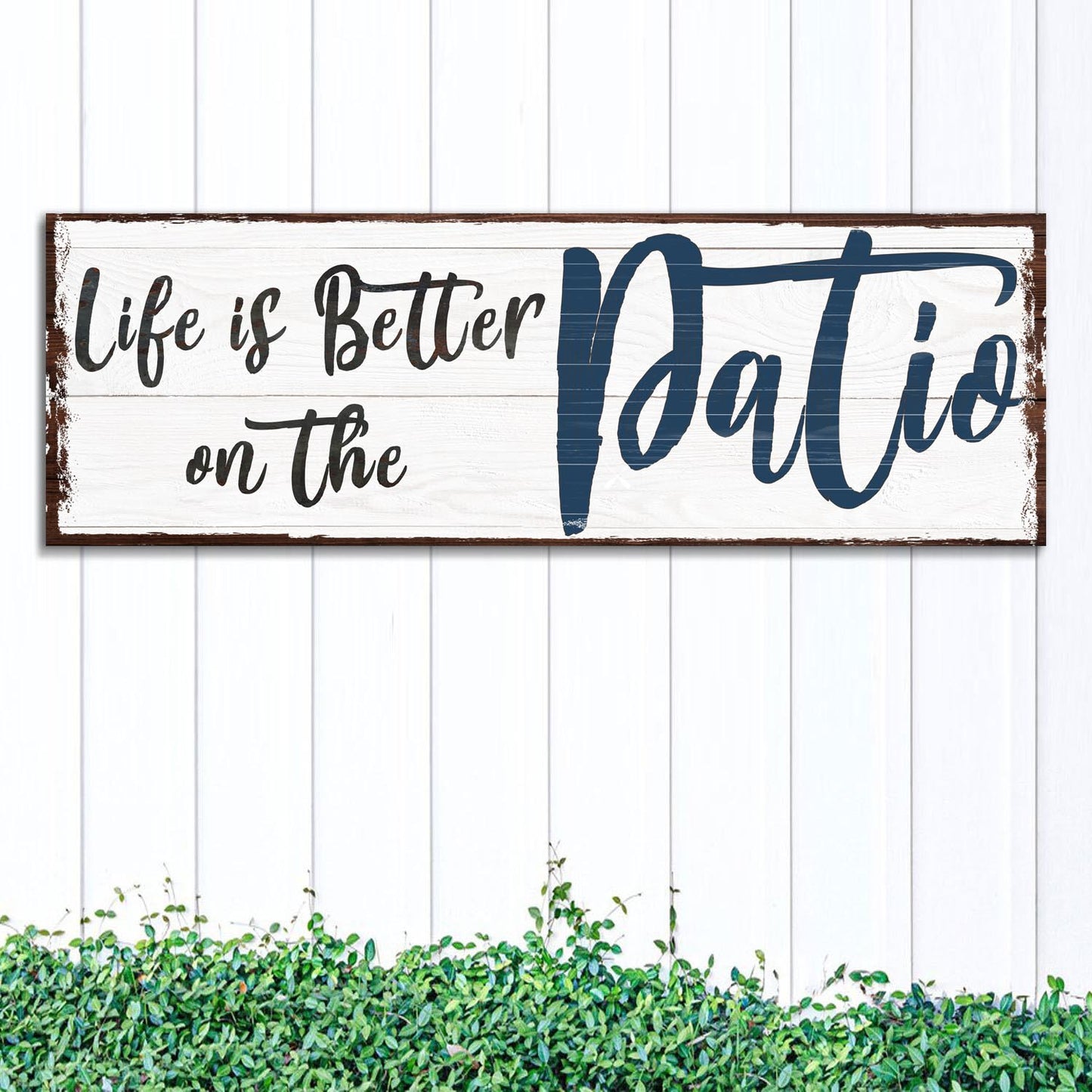 Life Is Better on the Patio Canvas Wall Art