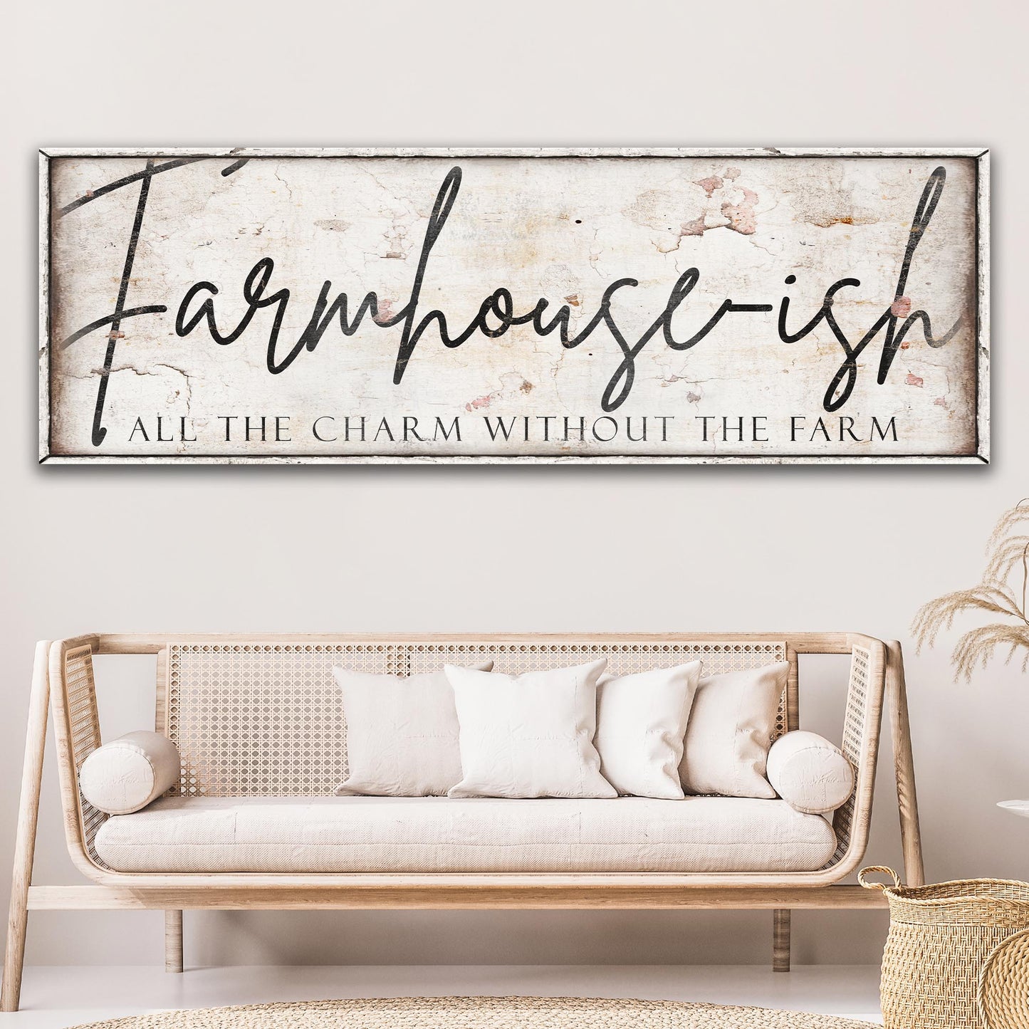 Farmhouse-Ish Canvas Wall Art Sign