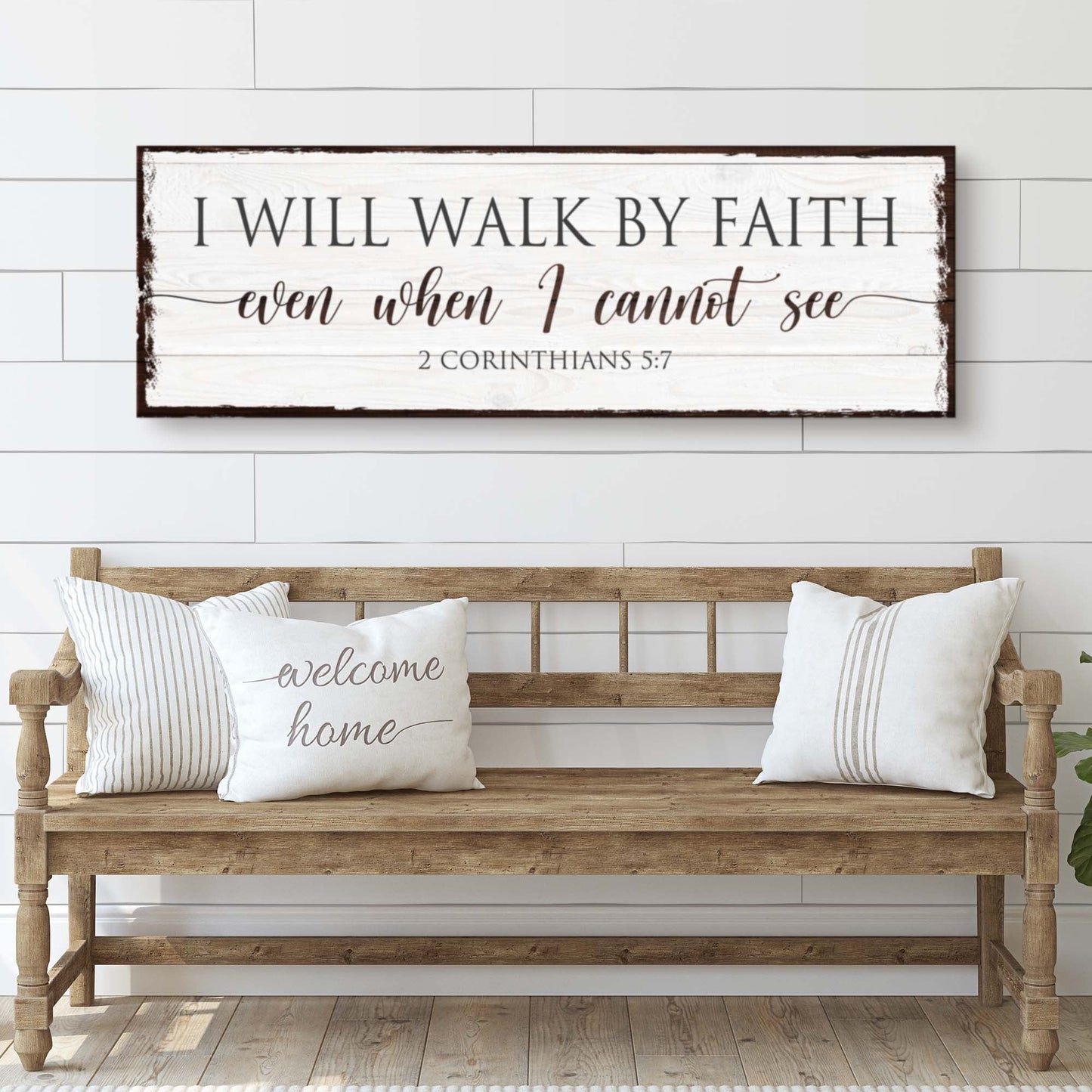 I Will Walk By Faith 2 Corinthians 5:7 Canvas Art