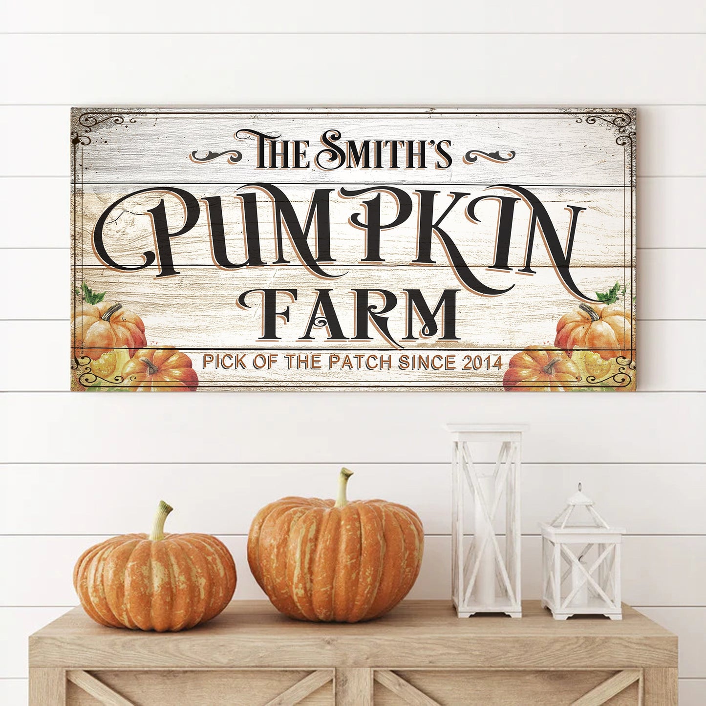 Pick of the Patch Pumpkin Farm Canvas Wall Art