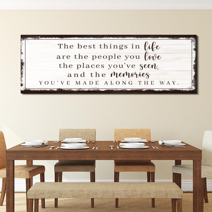 The Best Things In Life Are People We Love Canvas Wall Art
