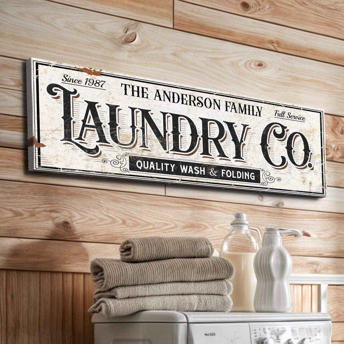 Laundry Room Canvas Wall Art VIII