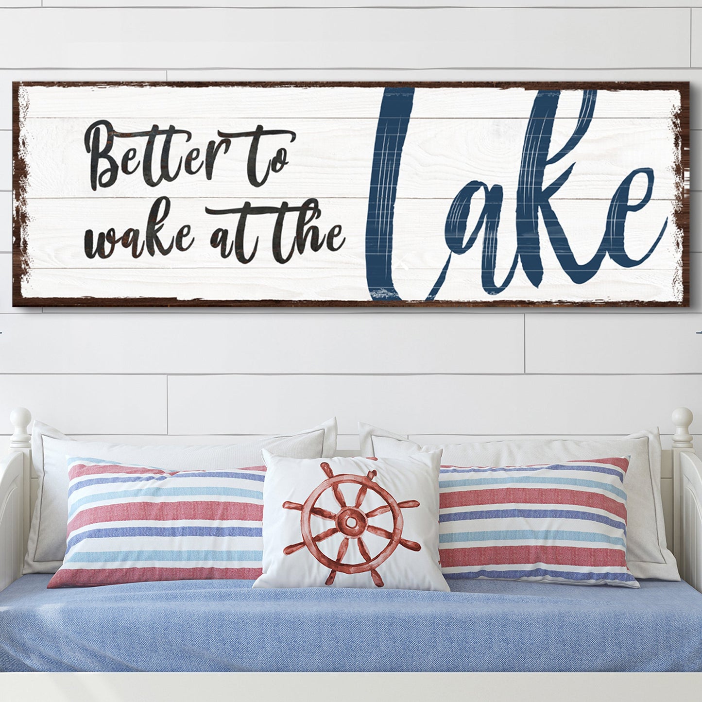 Better to Wake at the Lake Canvas Wall Art