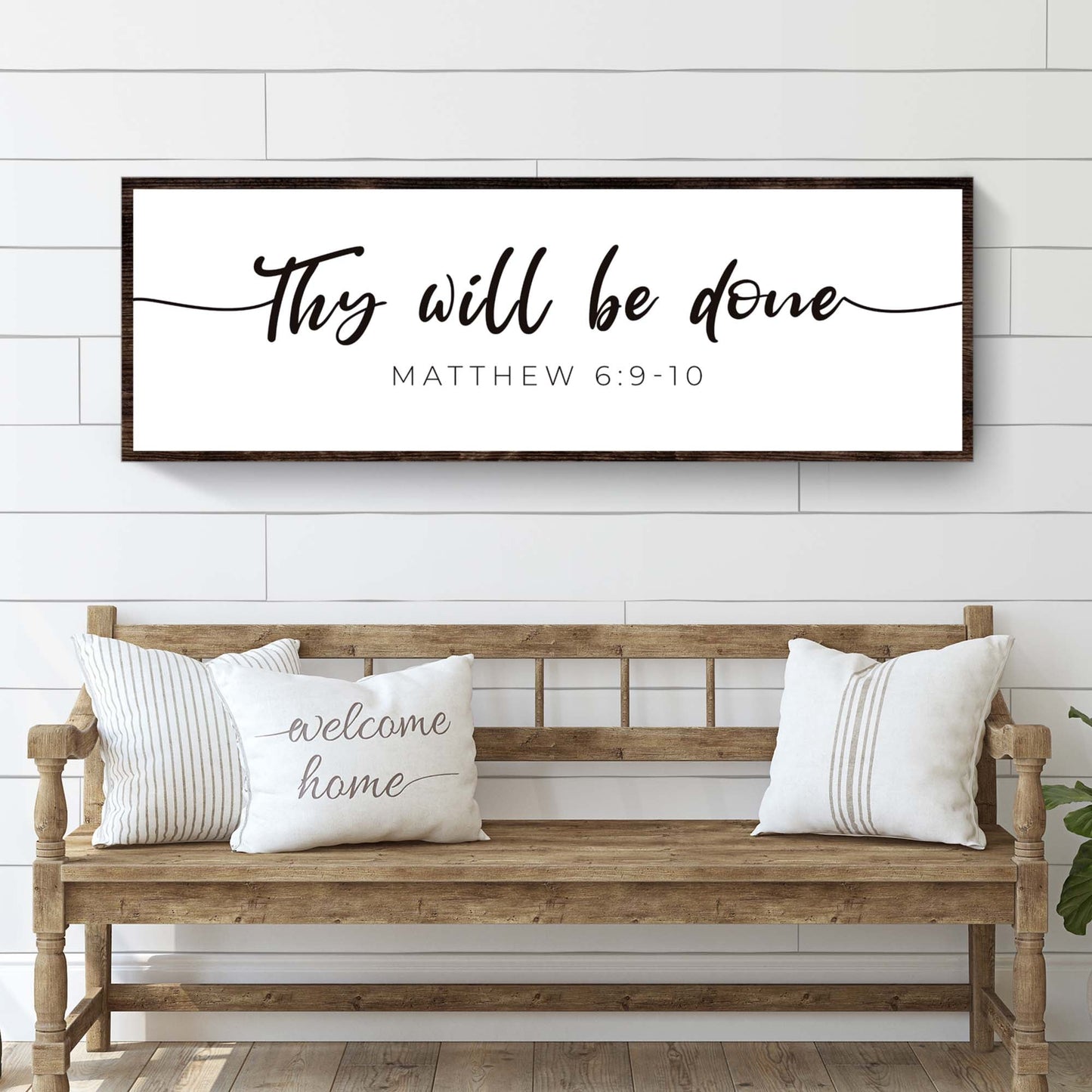 Thy Will Be Done Scripture Canvas Wall Art