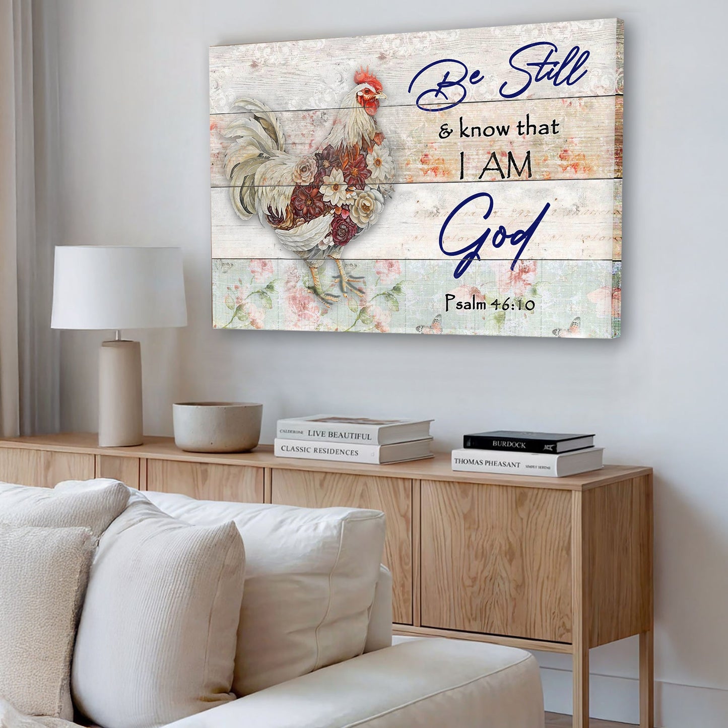 Be Still Faith Sign Canvas Wall Art II