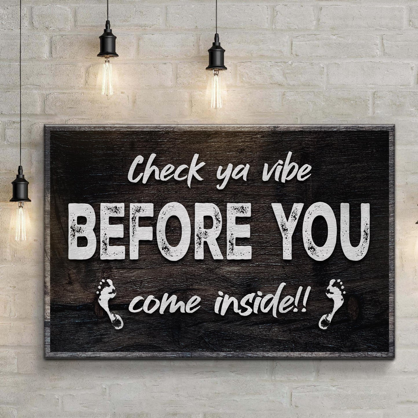 Funny Home Canvas Wall Art Sign