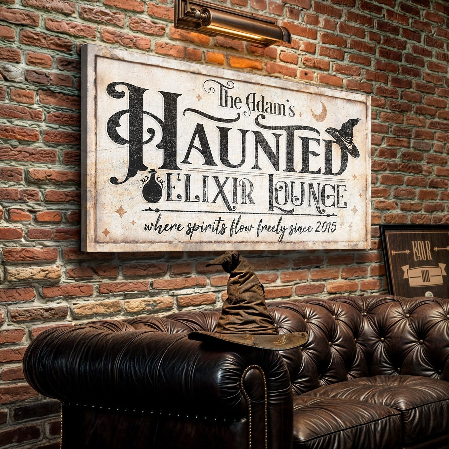 Haunted Elixir Lounge Halloween Canvas Wall Art II