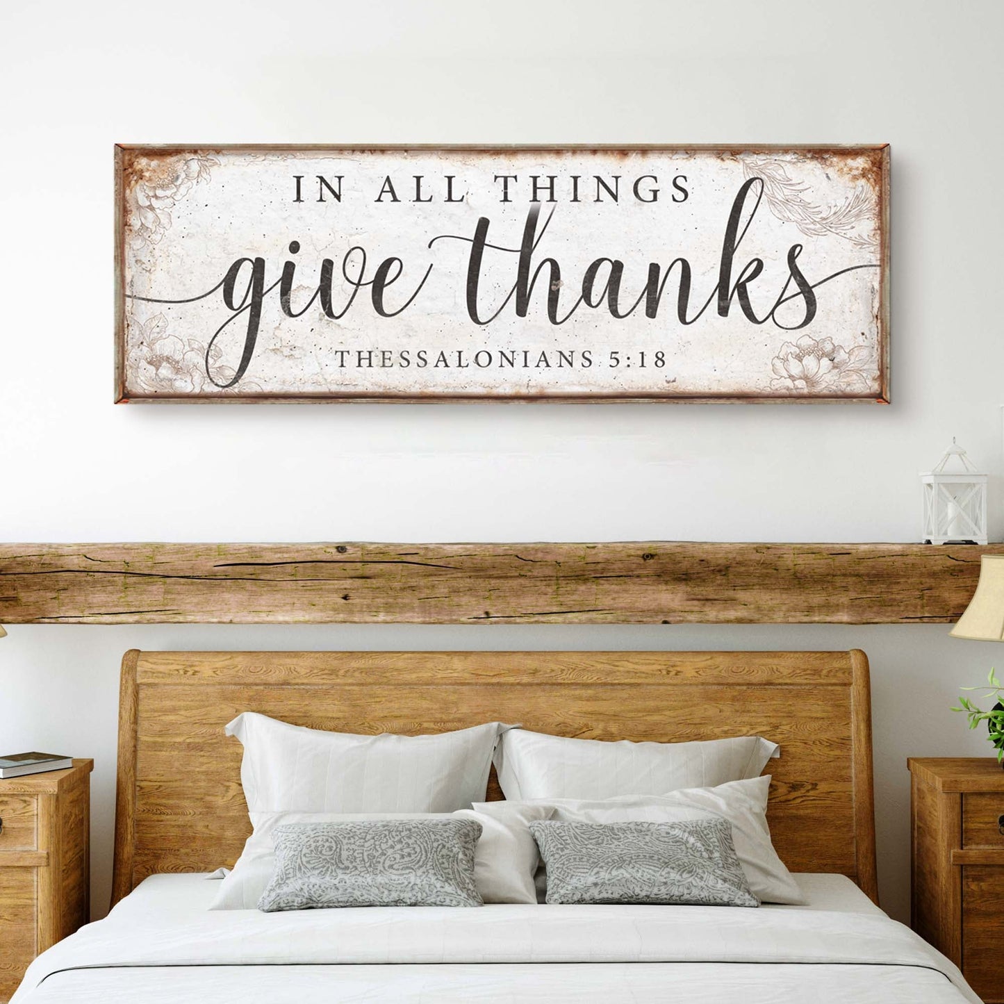 In All Things Give Thanks 1 Thessalonians 5:18 Canvas