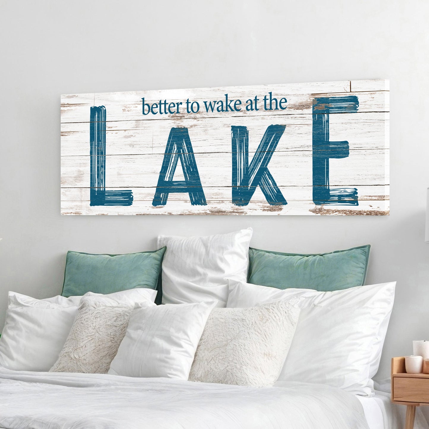 Better to Wake at the Lake Canvas Wall Art