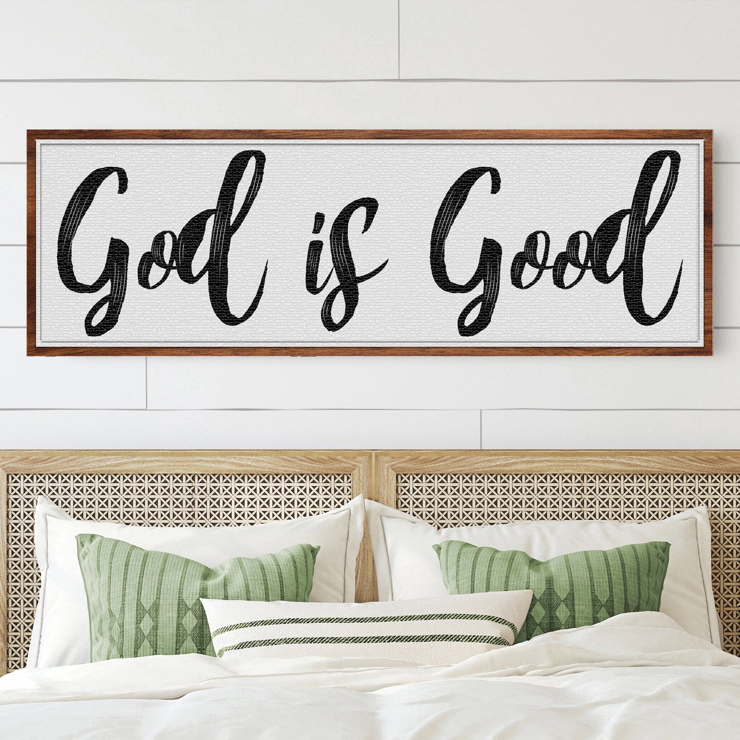 God Is Good Faith Canvas Sign - Style III