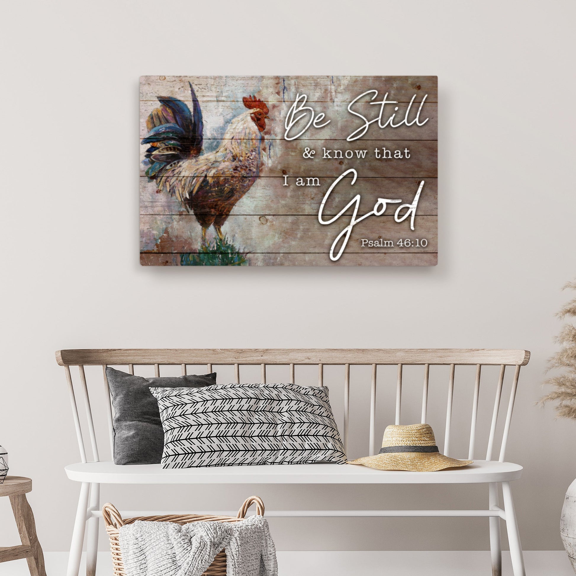 Be Still faith canvas sign for home wall decor
