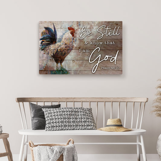 Be Still faith canvas sign for home wall decor