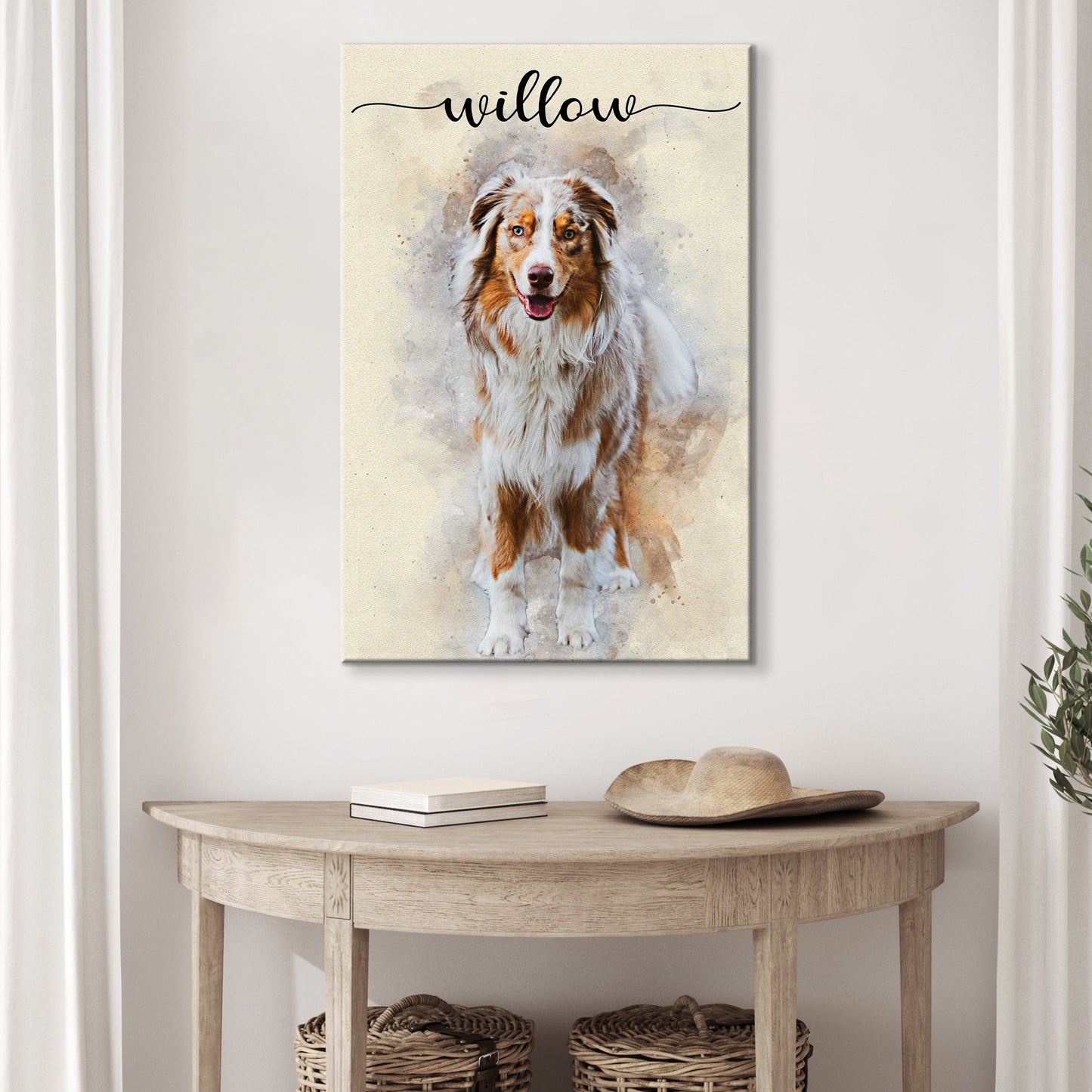 Pet Memorial Watercolor Canvas Wall Art II