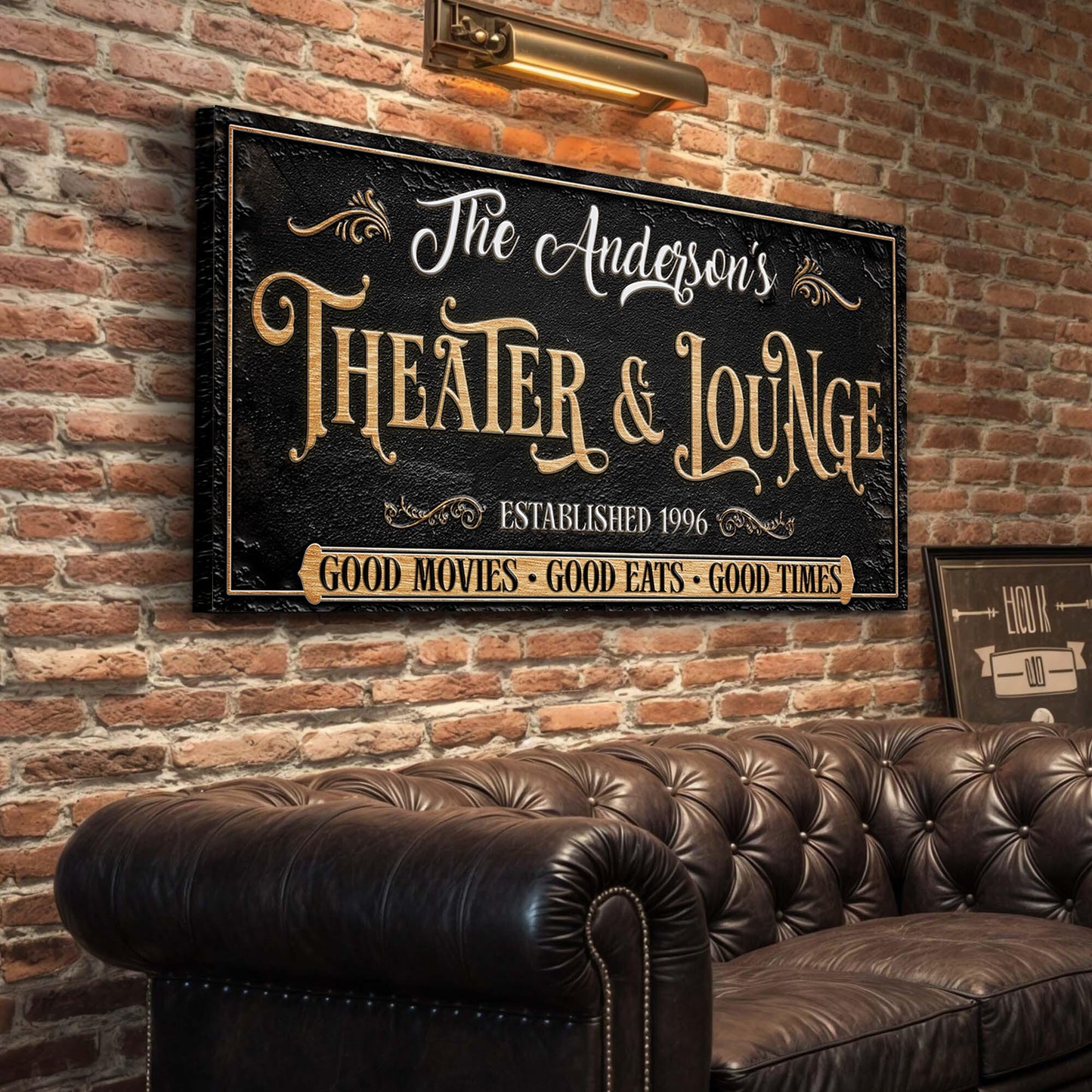 Family Theater and Lounge Canvas Wall Art