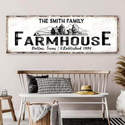 Rustic Farmhouse Canvas Sign XIII