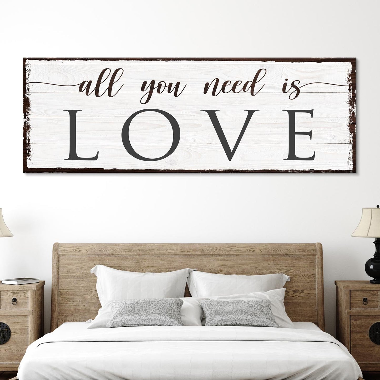 All You Need Is Love Canvas Sign