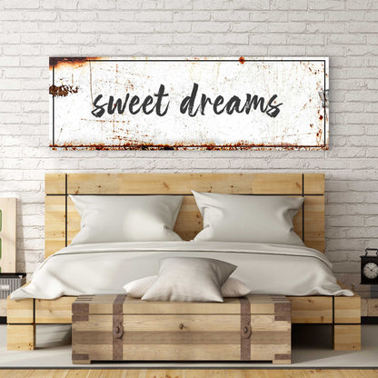 Sweet Dreams Bedroom Canvas Wall Art