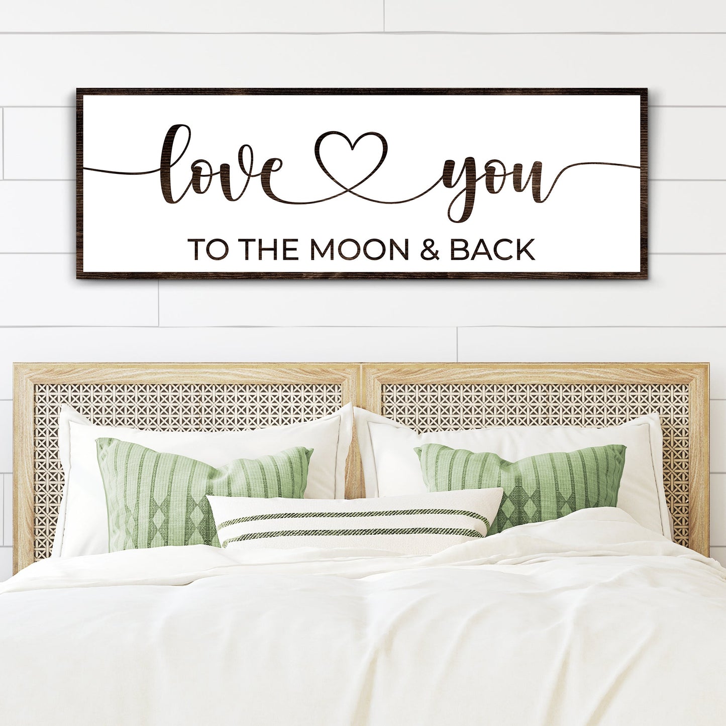 Love You to the Moon and Back Canvas Sign