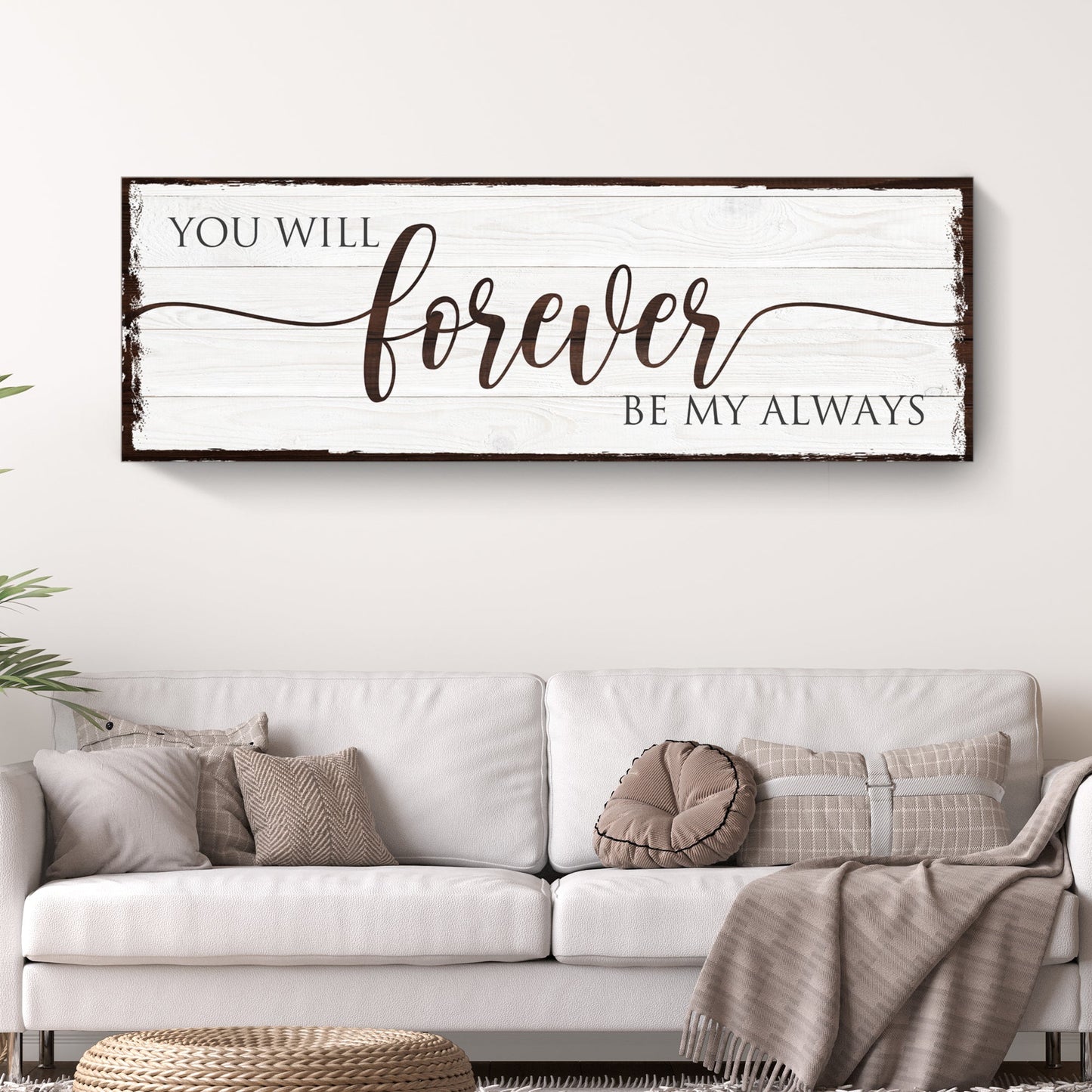 Forever Be My Always Canvas Wall Art