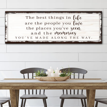 The Best Things In Life Are People We Love Canvas Wall Art