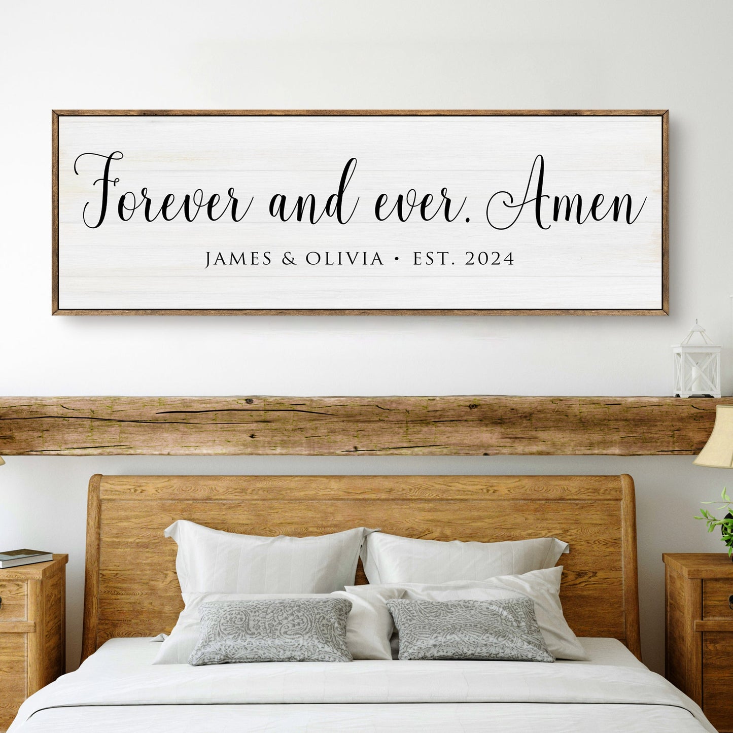 Forever and Ever Amen Faith Canvas Sign