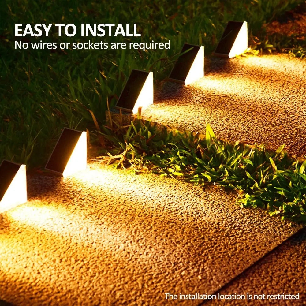 SunStep Solar Step Lights: Illuminate Your Path, No Electricity Needed!