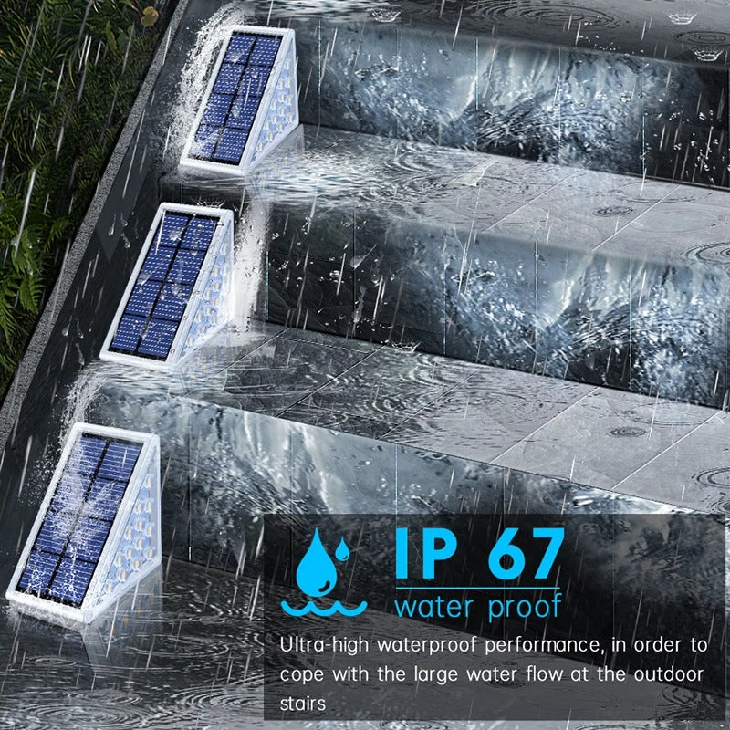 SunStep Solar Step Lights: Illuminate Your Path, No Electricity Needed!