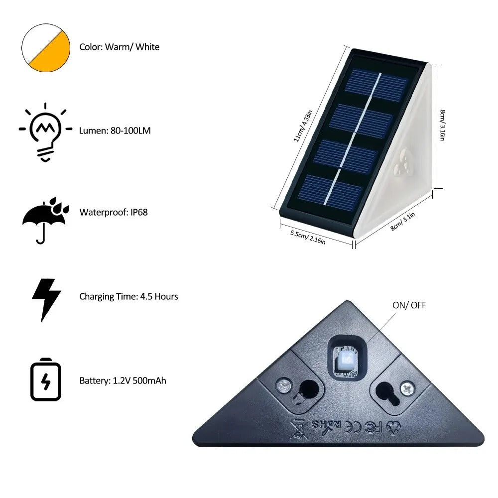 SunStep Solar Step Lights: Illuminate Your Path, No Electricity Needed!