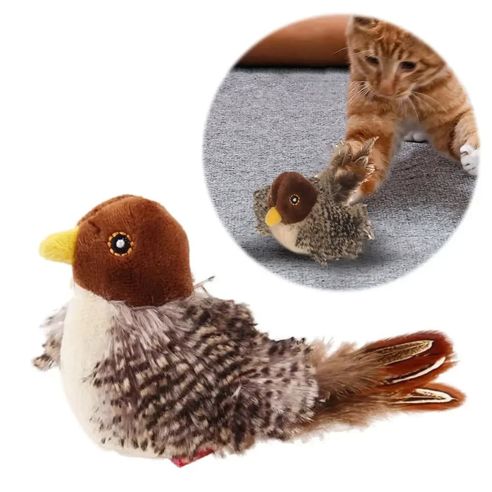 Flappy Feather Friend - The Ultimate Cat Entertainment Bird Toy