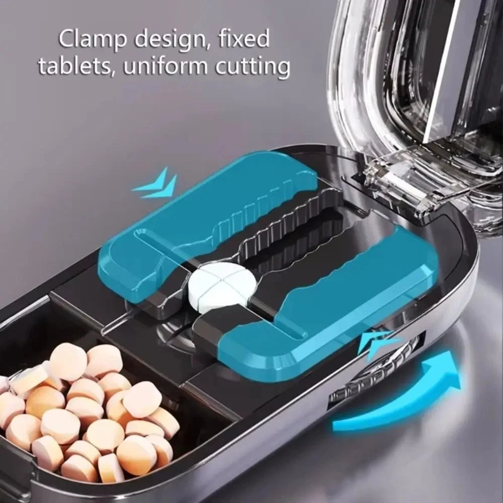 Adjustable Pill Cutter Splitter - Cut Multiple Pills Fast