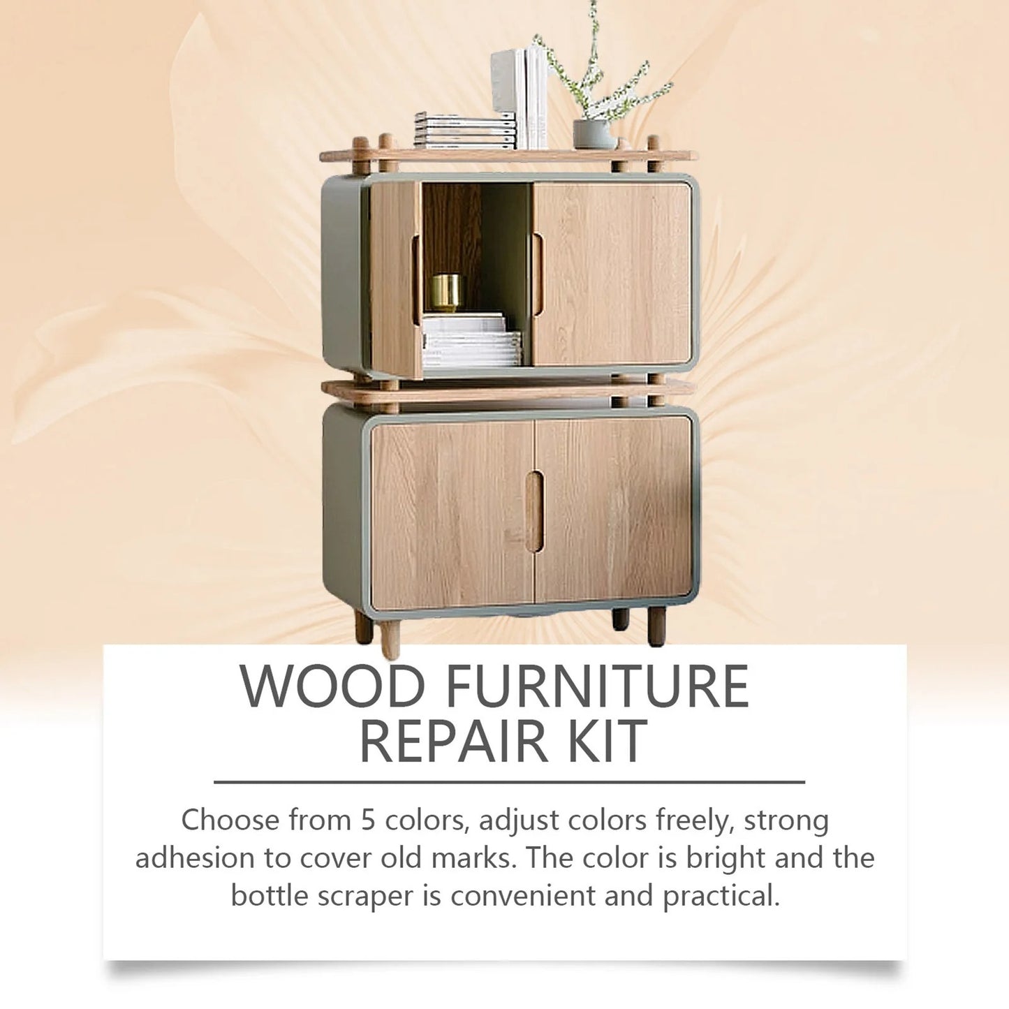 Wood Furniture Repair Kit – Instantly Restore Scratched, Cracked, or Damaged Wood Like New
