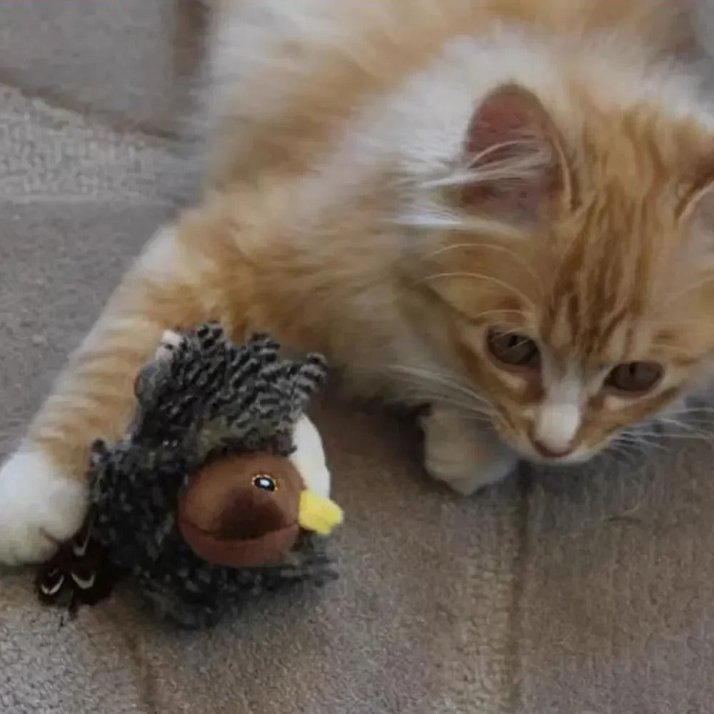 Flappy Feather Friend - The Ultimate Cat Entertainment Bird Toy