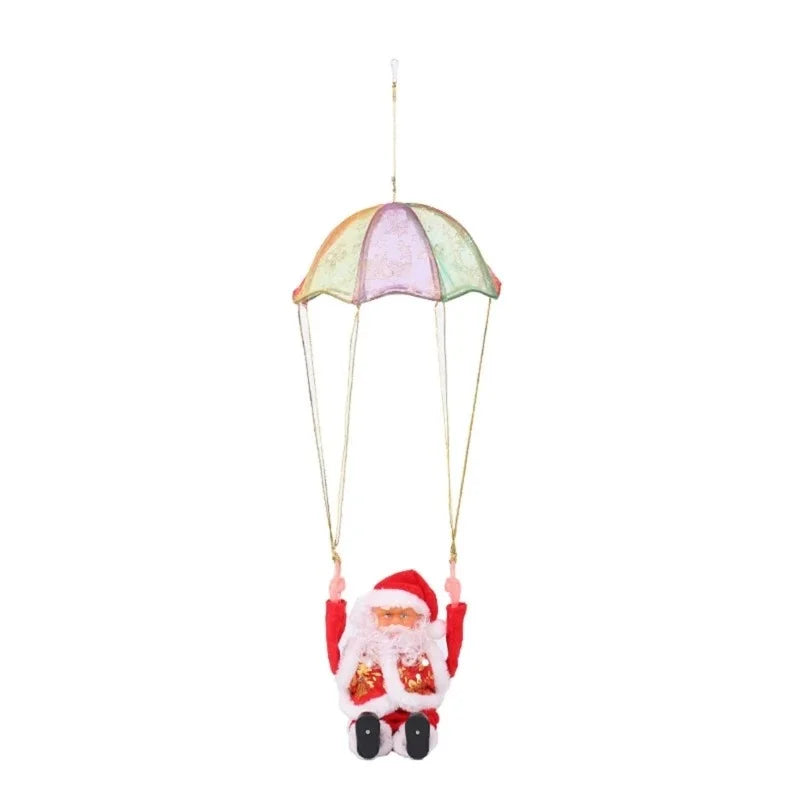 Climbing Santa Decoration - Musical Electric Christmas Joy