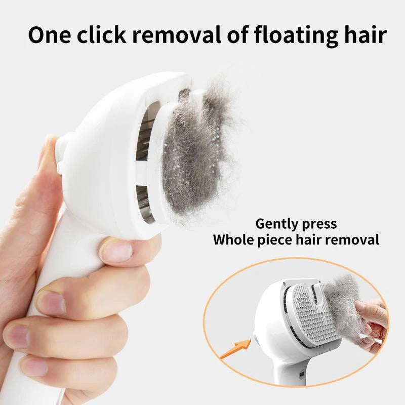 Pet Steam Brush: Instantly Stop Flying Fur