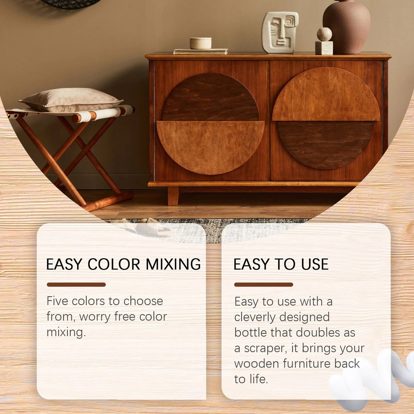 Wood Furniture Repair Kit – Instantly Restore Scratched, Cracked, or Damaged Wood Like New