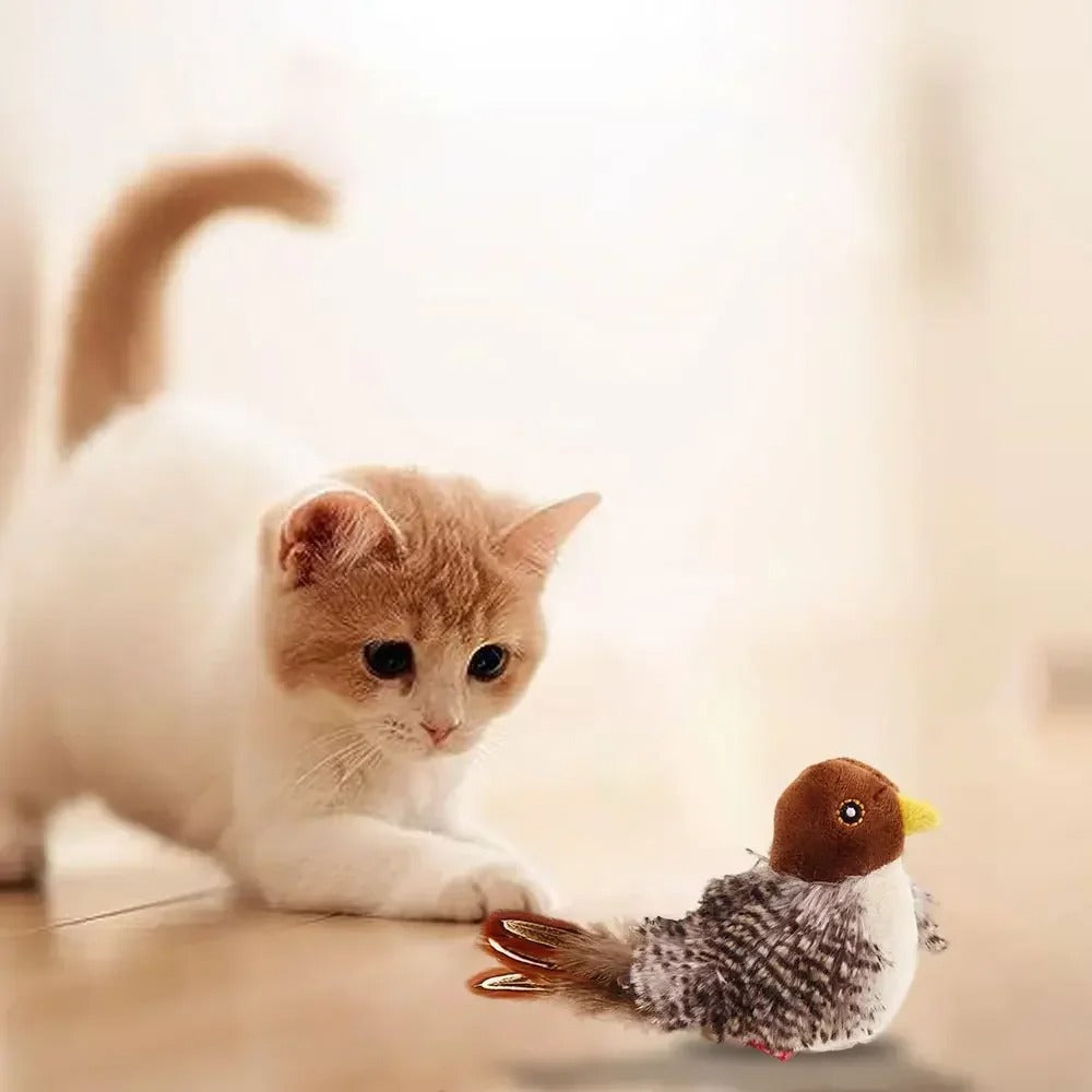 Flappy Feather Friend - The Ultimate Cat Entertainment Bird Toy