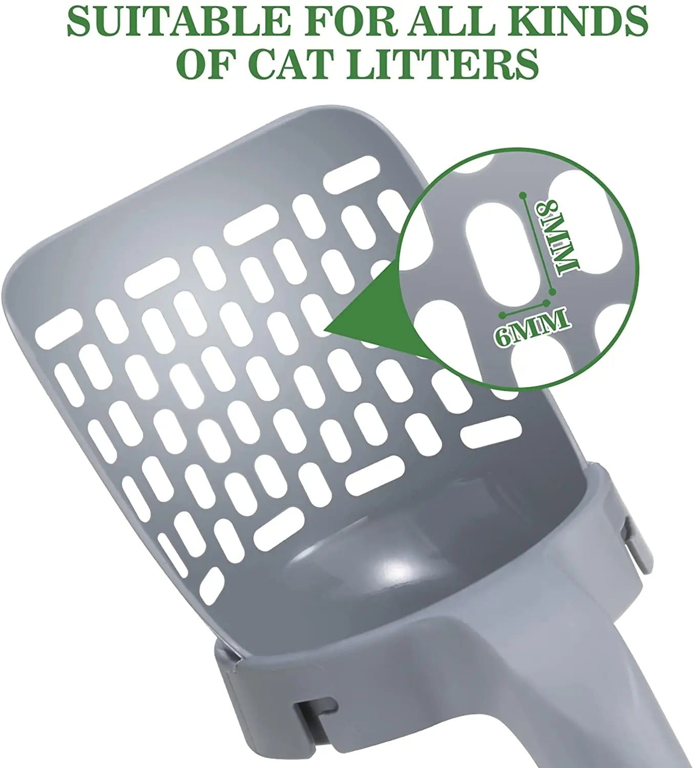 Removable Plastic Integrated Cat Litter Scoop Set - Simplify Your Cleaning Routine!