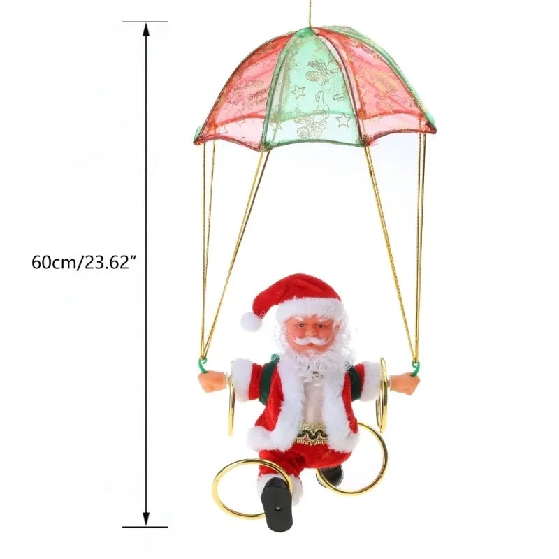Climbing Santa Decoration - Musical Electric Christmas Joy