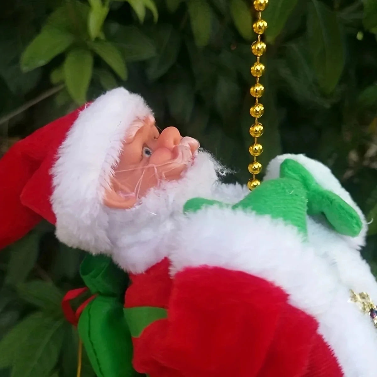 Climbing Santa Decoration - Musical Electric Christmas Joy