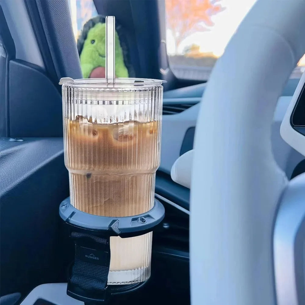 Glass Cup with Lid and Straw: Sip in Style Instantly