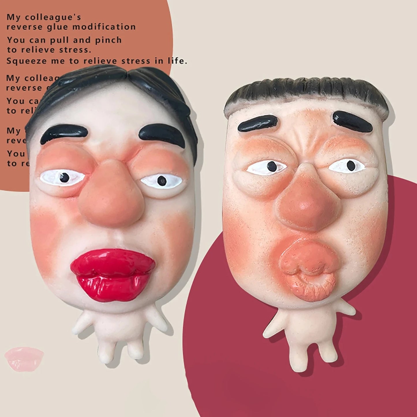Squeeze Face Stress Toy – Instantly Unwind at Your Desk