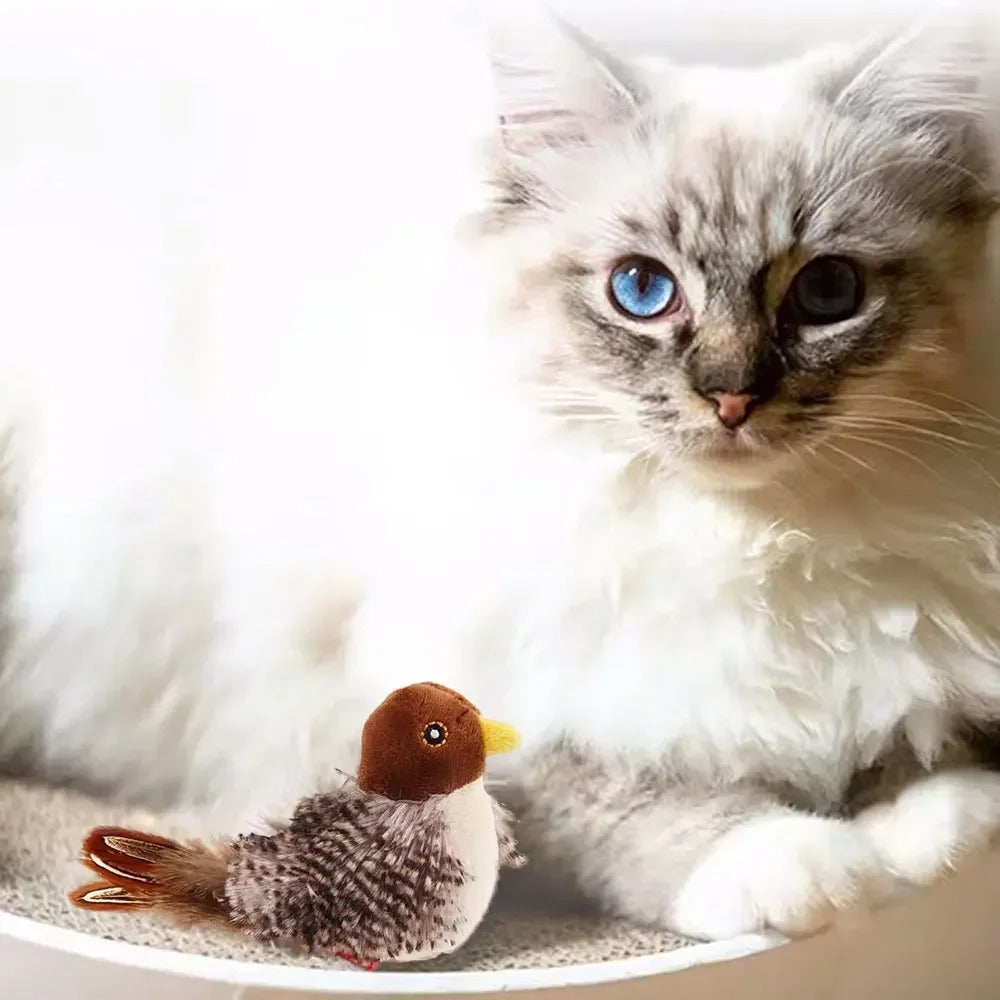 Flappy Feather Friend - The Ultimate Cat Entertainment Bird Toy