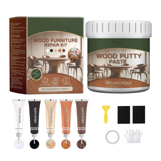 Wood Furniture Repair Kit – Instantly Restore Scratched, Cracked, or Damaged Wood Like New