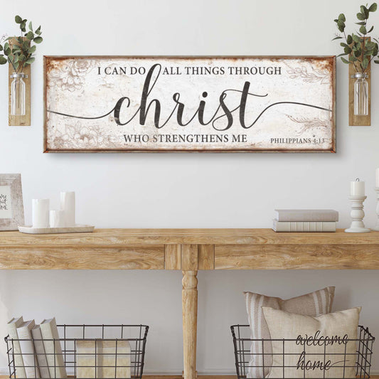 I Can Do All Things Through Christ Who Strengthens Me Canvas