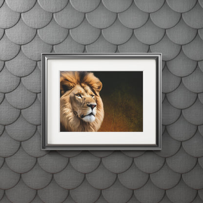 Majestic Lion Framed Fine Art Print